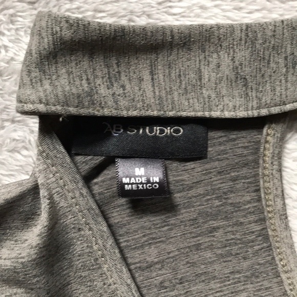 NWT AB Studio Short Sleeve Choker Top - Picture 4 of 8